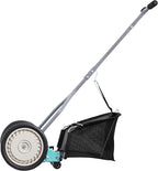 American Lawn Mower Company 1304-14GC 14-Inch 5-Blade Push Reel Lawn Mower with Grass Catcher, Mint
