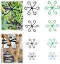 8 PCS Plant Stem Support, Plant Stakes for Indoor Plants Plant Clips for Climbing Plants, Plastic Monstera Plant Support Accessories for Potted Indoor Plant in Various Growth Stage(4 Sizes, 2 Colors)