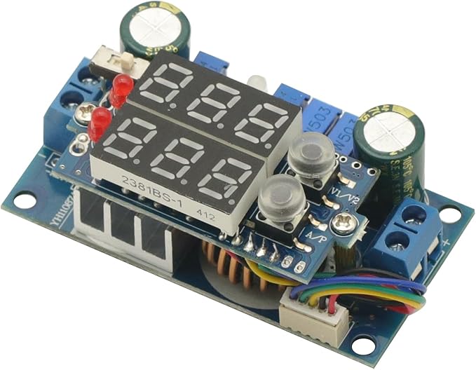 5A MPPT Solar Panel Controller DC-DC Step-Down CC/CV Charging Module with Blue Display LED Regulator Controllers