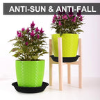 7.5 inch (5.9" at Base) Plastic Plant Saucer Drip Trays Pack of 6, Plant Trays for Indoors, Durable Sturdy Strong Planter Flower Pot Saucers for Outdoor