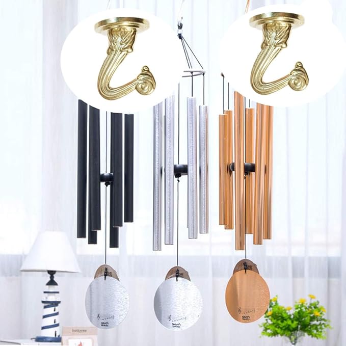 6 Sets White Ceiling Hooks for Hanging Plant, Heavy Duty Swag Toggle Hooks with Hardware (Gold)