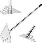 BARAYSTUS 4-in-1 Garden Hoe Tool and Weeder, 56 Inch Ergonomic Long Handle Cultivator with Sharp Stainless Steel Blade, Heavy Duty Garden Hand Tiller for Weeding, Digging, Loosening Soil,Removing Moss