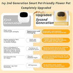 Intelligent Flower Pot, Electronic Bud, Maintenance Plant Assistant, Fun Interactive Flower Pot, Indoor Green Planting Monitoring, LCD Screen Display, Cell Phone APP Connection (Green)