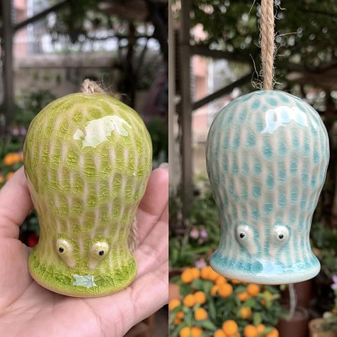 5 Pack Air Plant Holder Unique, Cute Octopus Air Plant Hanger Wall Planter, Ceramic Tillandsia Airplants Holders Hanging Wall Decor for Home Office (Small ( 2 x 3.2 in))