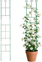 46 inch Plant Trellis for Climbing Plants, Metal Garden Trellis for Potted Houseplants Indoor & Outdoor, Rustproof Plant Support for Ivy Pothos Monstera Hoya Flower Vine, 1Pcs, Green