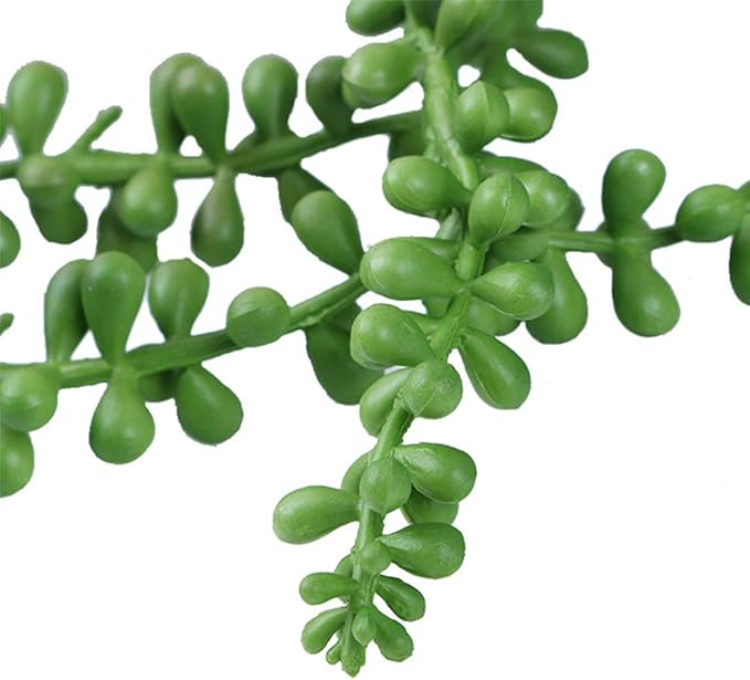 SzJias 6 Pcs String of Pearls Plant Artificial Hanging Succulents Plants for Home Garden Decor