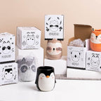 Koala Animal Ceramic Planter for Indoor and Outdoors, 3 x 3 x 4 in., Cute Hand Painted Designed in Argentina, Convenient Drain Hole