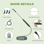 Electric Sprayer Wand, Adjustable Nozzle Telescopic Design with 16.4FT Hose, Upgrade Rechargeable Battery ensure Long Runtime, Lightweight Cordless Tool for Weed Control & Plant Watering