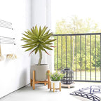 Briful Large Fake Agave Plants 2.76ft/33in Tall Artificial Yucca Plants in Black Pot Outdoor Faux Agave Plant for Home Decor Office Fornt Porch Balcony Living Room Decor