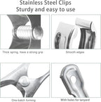 80 Pcs 2inches Gardening Clips for Netting, Metal Clamps Made of Stainless Steel, Have a Strong Grip of Greenhouse Clips Keep the Plant Cover on Garden Hoops