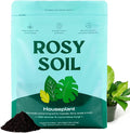 Rosy Soil Indoor Potting Soil for House Plants - Organic Potting Soil Mix for Indoor Plants - Enriched w/Root-Boosting Biochar for Foliage Plants, Flowers, Herbs - Peat Free, Less Prone to Gnats - 4qt