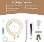 Grow Light, Full Spectrum LED Plant Lighs for Indoor Growing with 6/12/16H Timer, 3 Color Modes, 5 Brightness, 10"-60" Height Adjustable Plant Grow Lamp for Tall Indoor Plants (3 Pack)