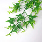 Fake Hanging Plants Decoration, PASYOU Artificial Vine Ivy Sweet Potato Leaves Plastic Foliage Vines, UV Resistant Greenery Flowers for Indoor Outdoor Home Garden Wall Wedding Party Table Green 4 Pack