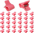 Greenhouse Clamps for 1/2 Inch PVC Pipe, Greenhouse Hoops,Support Frame, Grow Tunnel,Plant Support Garden Stakes. Pink Garden Clips For Fixing Plant Cover, Plastic Sheeting, Film Row Cover, Net.