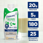 Ensure Plant-Based Vegan Protein Vanilla Nutrition Shake I Gluten-Free I Dairy-Free-I Soy-Free Bottled Liquid Shake-I,(Pack of 24)