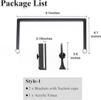 Pryitier Aquarium Floating Plant Barrier, Floating Plant Corral Self Adjusts to Water Level Fish Tank Fence Keeps the Floaters Away from the Filter