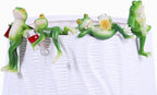 4 PCS Tipsy Frog Statues Pot Hugger Decorations for Plant, Miniature Frog Figurines Women Gifts Garden Decor Outdoor Plant Hangers Decor for Yard,Flower,Lawn Ornament