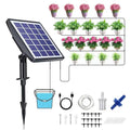 Solar Automatic Drip Irrigation Kit System, 2025 Upgrade Auto Watering System Devices for Garden with Timer, Plant Waterer Outdoor for Raised Bed Potted Plants Greenhouse (49FT-10 Pots)
