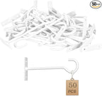 50Pack 6inch Hanging Plant Hooks Bracket Metal Wall Hook,Anti-Rust Indoor Outdoor White