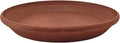 PSW Pot Collection AP25TC 10-inch Plastic/Stone/Wood Composite Plant Saucer Drip Tray – No Drainage Hole (Drillable), Indoor/Outer Water Tray, Terra Cotta Color