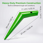 Plant Hole Digger for Planting, Stainless Steel Hand Dibber Bulb Planter Tool with Handle, Handheld Garden Seed Digger for Drilling Holes for Tulips, Daffodils, Vegetables (2PCS)