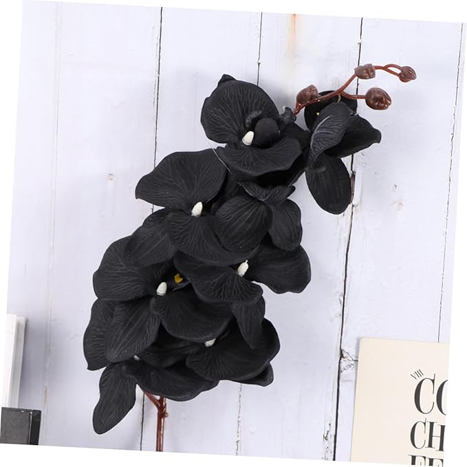 Artificial Phalaenopsis Orchid Flowers Lifelike Simulation Silk Floral Home Decoration Photography Props for Living Room and Wedding Décor