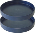 Plant Saucer 6 inch Drip Tray for Ceramic Plastic Pots, 2 Pack Plant Saucers for Indoors, Plastic Planter Flower Pot Saucers for Potted Plants, Planter Water Trays for pots Base (6", Blue)