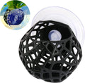 Aquarium Plant Holder with Suction Cups - Hanging Planter for Aquatic Plants, Fish Tank Decoration & Cultivation Tool (Black)