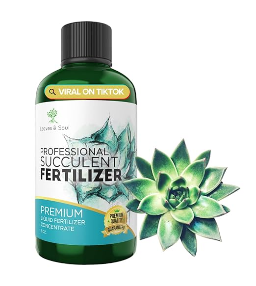 Professional Liquid Succulent Plant Fertilizer | 3-1-2 Concentrate for Plants and Flowers | Multi-Purpose Blend & Gardening Supplies | 8 oz Bottle