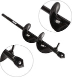 Auger Drill bit for Planting 1.6x8.7& 4x12 Garden Auger Spiral Drill Bit,Bulb & Bedding Plant Augers,Plants Drill bit for 3/8” Hex Drive Drill