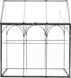 HighFree Geometric Plant Terrarium with Lid, House Succulent Terrarium Kit for Display, Air Plants, Succulents, Home Tabletop Miniature Terrarium, Not Airtight or Waterproof (Black)