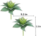 2 Pcs Large Agave Plants Artificial Succulents Fake Succulents Unpotted for Family Office Decor