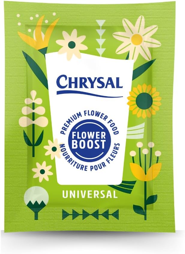Chrysal Flower Boost – Clear Flower Food Packets for Flower Arrangements & Bouquets – Floral Supplies for Fresh Flowers – Fresh Flower Arrangements Supplies (5g - 200 Ct)