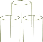 6 Pack Garden Stakes Plant Support Cage, Plant Support Rings for Outdoor Indoor Peony Tomato Rose Flowers Potted Plants (7.9" W x 11" H)