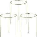 3 Pack Garden Stakes Plant Support Cage, Plant Support Rings for Outdoor Indoor Peony Tomato Rose Flowers Potted Plants (10" W x 17" H)
