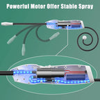 Electric Spray Bottle 0.5 Gallon with Flexible Wand, Watering Spray Wand Rechargeable Portable Garden Sprayer with 2M Hose Multi-Purpose Plant Mister 2L Sprayer for Plant Watering Car Washing