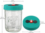 Mushroom Liquid Culture Jar with Self Healing Sealing Injection Port & Syringe Filter Port Mycology Supplies Mushroom Inoculation, Cultivation, Growing Kit 500 ML, 6PCS|PACK