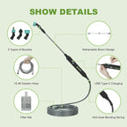 Electric Sprayer Wand, Adjustable Nozzle Telescopic Design with 16.4FT Hose, Rechargeable Battery ensure Long Runtime, Lightweight Cordless Tool for Weed Control & Plant Watering