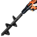 Auger Drill Bit for Planting Ruooson 3.7X11.8 in Garden AugerSpiral, Easy Planter Rapid Planter Plant for 3/8" Hex Drive <1Pcs>. (3.7x11.8 in)