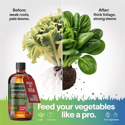 𝐁𝐄𝐒𝐓𝐒𝐄𝐋𝐋𝐄𝐑 Liquid Power Carrots Fertilizer - Premium Liquid Plant Food for Carrots - Fast-Acting Concentrate for Growth & Strong Roots - 8 oz - Indoor & Outdoor Use