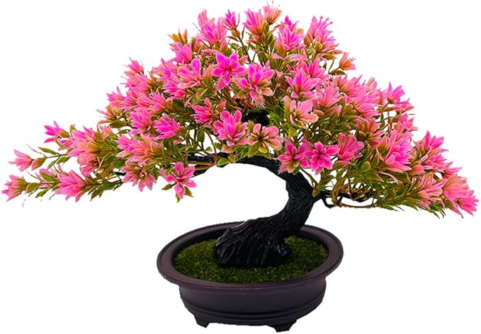 Artificial Bonsai Tree Juniper Faux Plants Indoor Small Fake Plants Decor with Ceramic Pots for Home Table Office Desk Bathroom Shelf Bedroom Living Room Farmhouse Decorations
