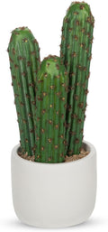 DILATATA 9.8” Small Fake Cactus Plant Potted Cactus 'Saguaro ' Faux Cacti Plants Artificial Cactus for Home Garden Office Decor Housewarming Gifts Fake Cacti