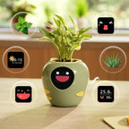 New 2026 Ai Smart Planter – Extra Large Interactive Plant Pot, Pet Plantagotchi, robot, Leafypod and Plantiboy, Robot Flower Pot with Feelings, Indoor Flowerpot with Water, Digital Gifts (Purple)