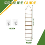 2 PCS Wooden Ladder Plant Trellis for Indoor & Outdoor Climbing Plants, Natural Wood Plant Climbing Support Ladder for Vines, Pothos, Ivy, Monstera (30 x 5.9 Inch)