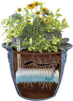 Gardeners Supply Company Adjustable Self-Watering Insert for Pots and Planters | Water Reservoir for Rectangular, Square, and Round Containers for Indoor & Outdoor Greenhouse Potted Plants