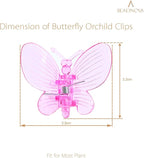 BEADNOVA Orchid Clips 30Pcs Butterfly Plant Clips Orchid Support Clips Vine Clips Plant Clips for Support Flower Orchid Vine (Mix Color, 30PCS)