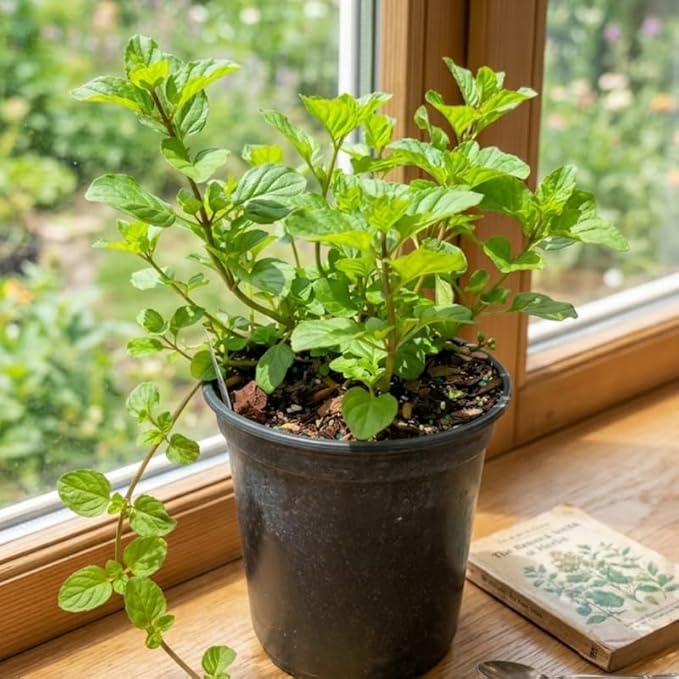 Orange Mint Plants Live, Mint Plants for Inside and Home Décor, 3-Inch Potted Fresh Herb for Kitchen Gardens and Indoor Outdoor Growing