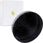 Wazakura Japanese Ikebana Kenzan Flower Holder 89mm (3.5"), Made in Japan, Round Large - Black