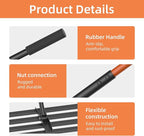 Lawn Leveling Rake 30"x10", Heavy-Duty Stainless Steel Yard Leveling Rake, Professional Soil Leveling Tool for Pastures, Golf Lawns, Gardens, Yards (Black)