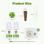Ahopegarden 86PCS Hydroponic Pods Kit: Grow Anything Herb Kits with 600ml A&B Plant Food, 40 Grow Sponges, 40 Labels, 1 Tweezer - Hydroponics Supplies for Aerogarden&Most Brand Herb Garden